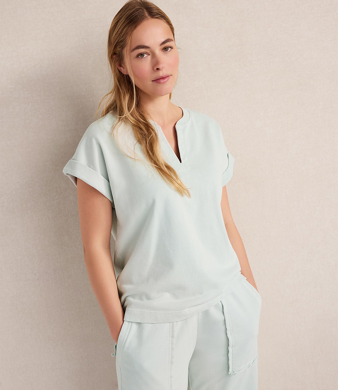 Haven Well Within Garment-Dyed Organic Cotton Terry Tee