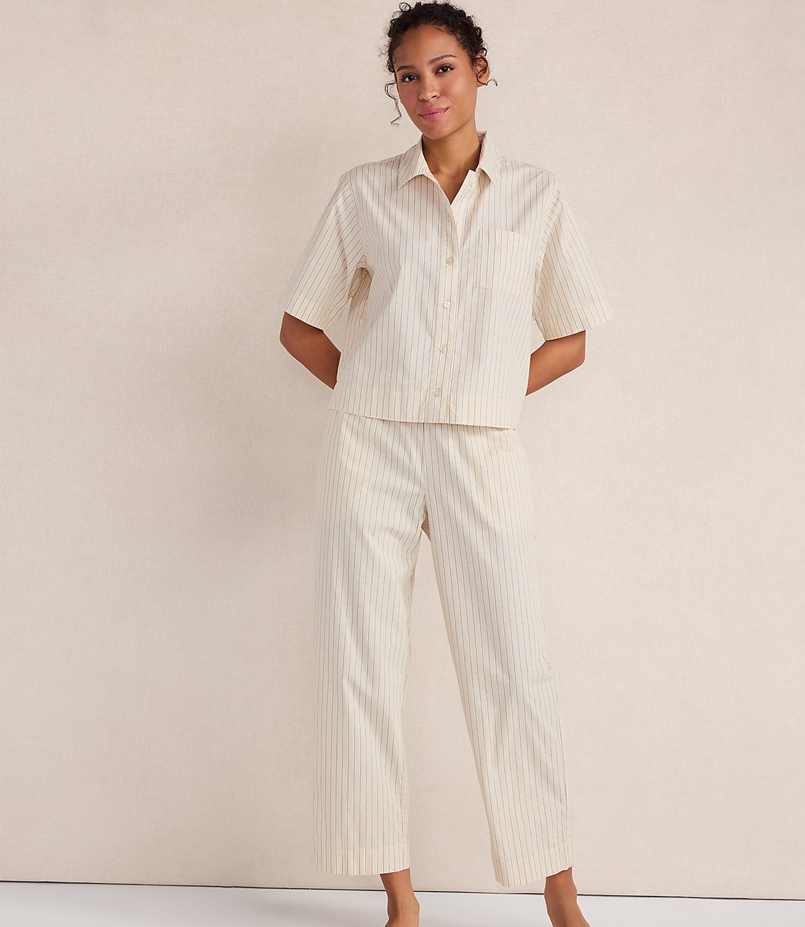Haven Well Within Organic Cotton Poplin Scattered Floral Pajama Pants