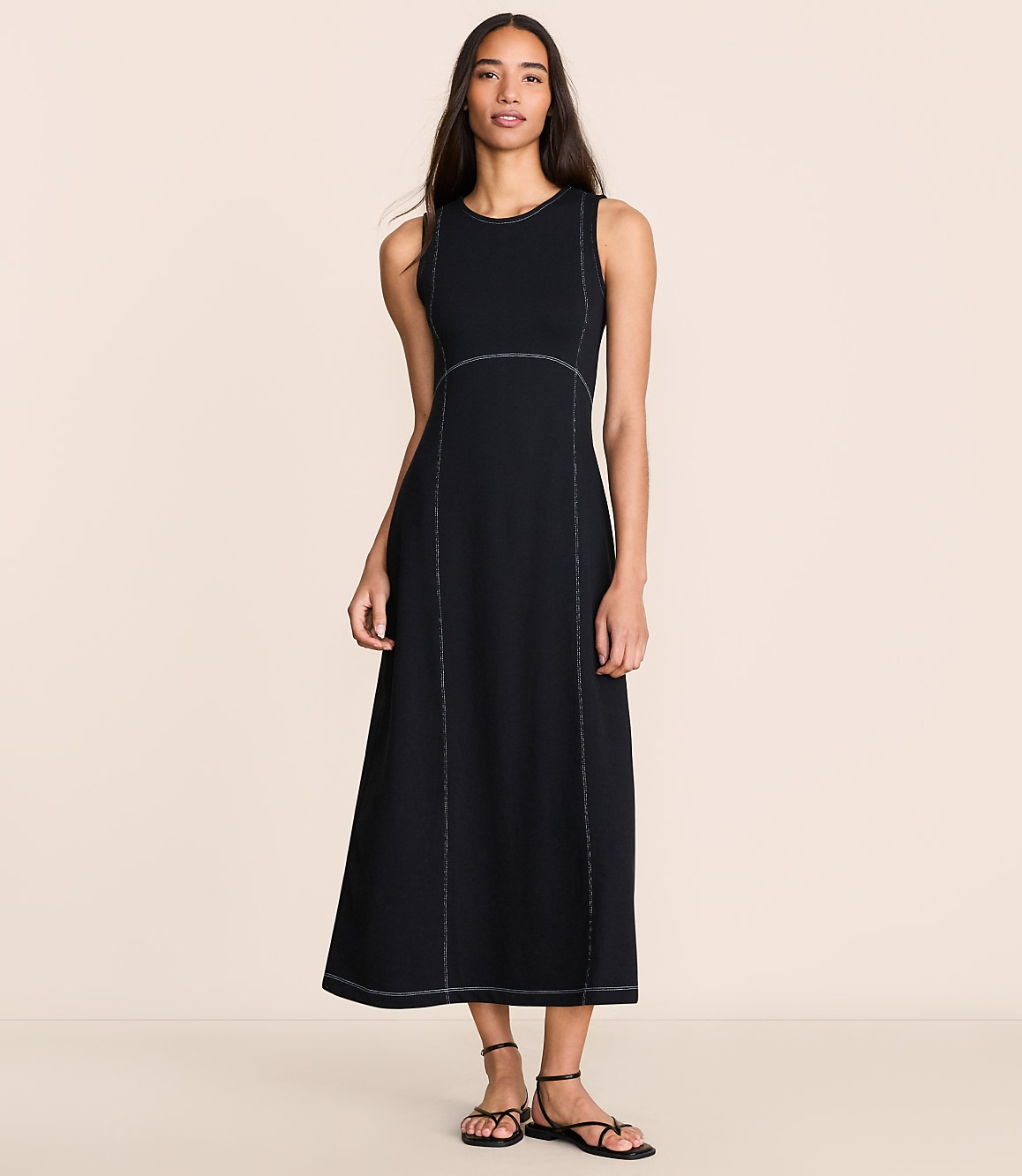 Lou & Grey Terrysoft Contrast Stitch Maxi Dress