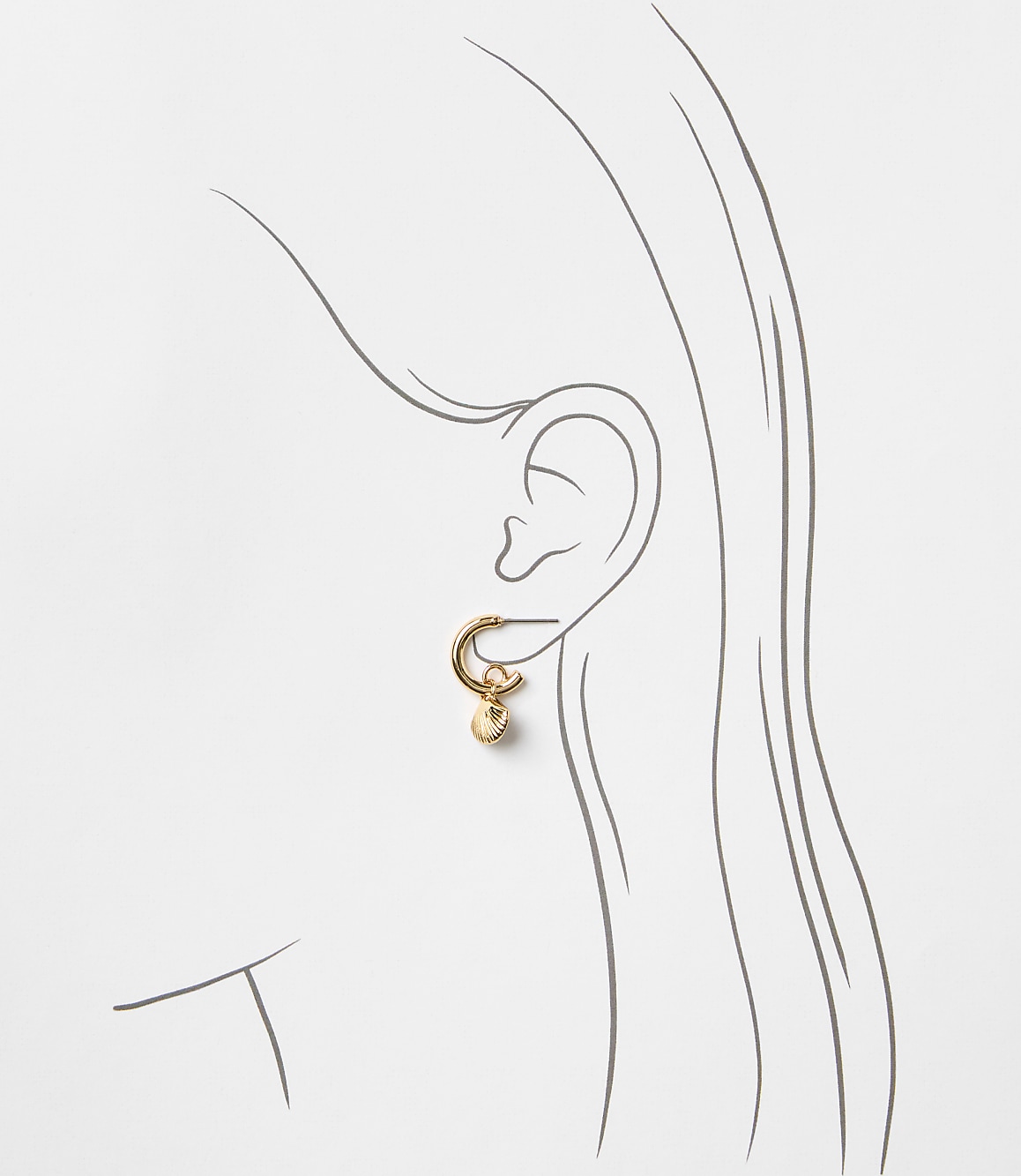 Pearlized Seashell Earring Set