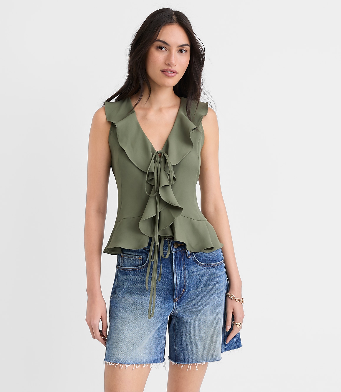 Ruffle Bow Top