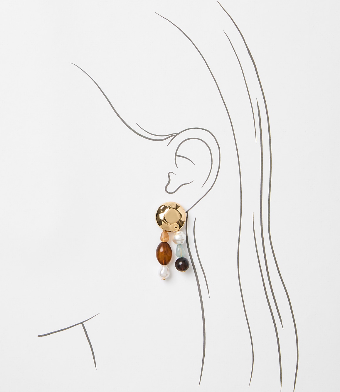 Mini Pearlized Drop Earrings