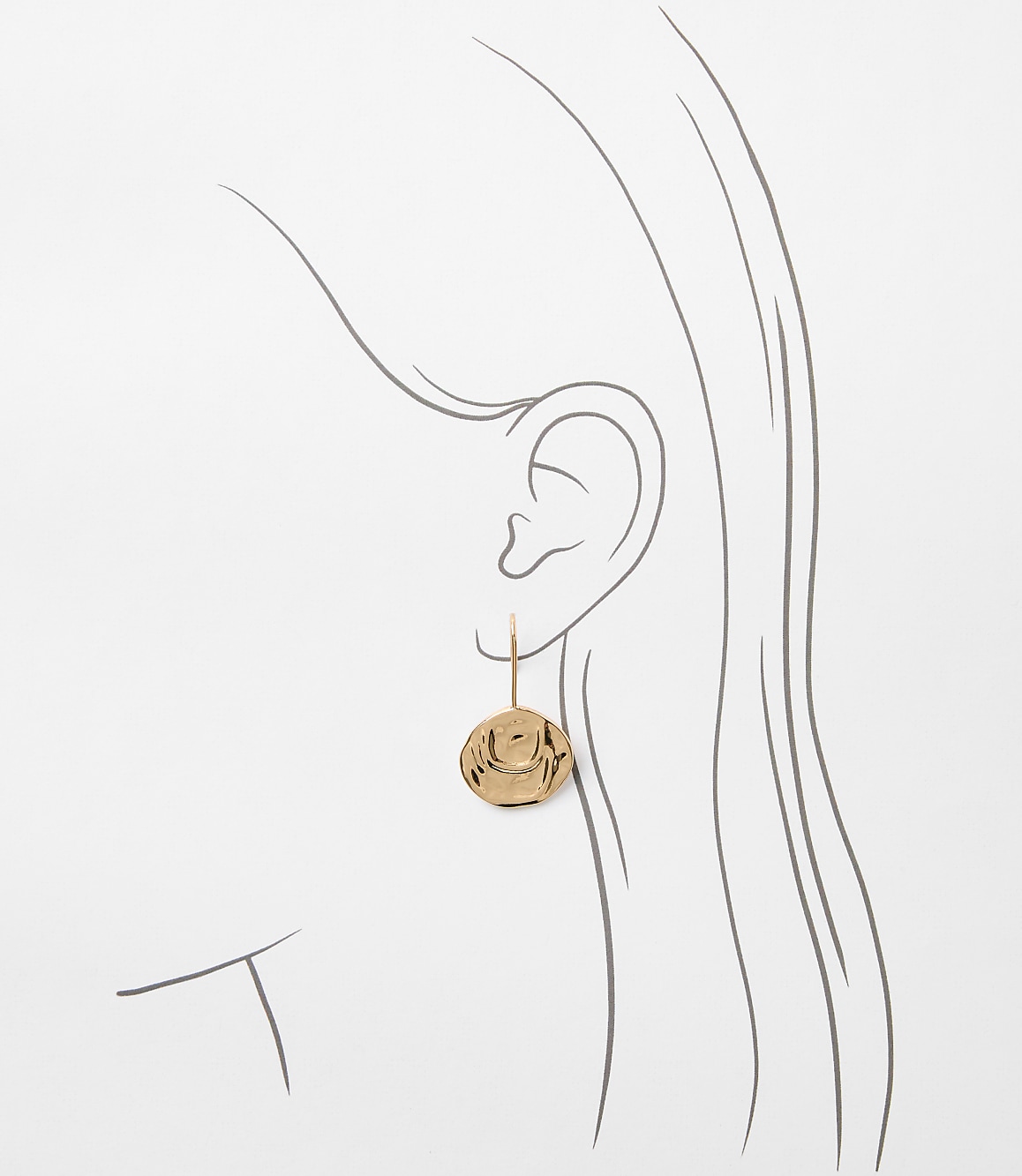 Coin Pull Through Earrings