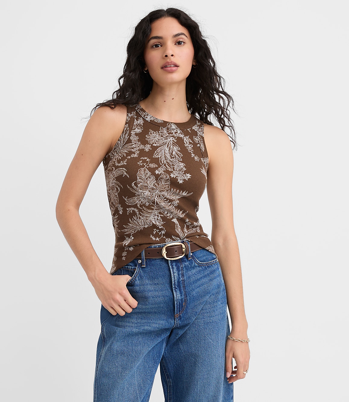 Floral Toile Perfect Tank