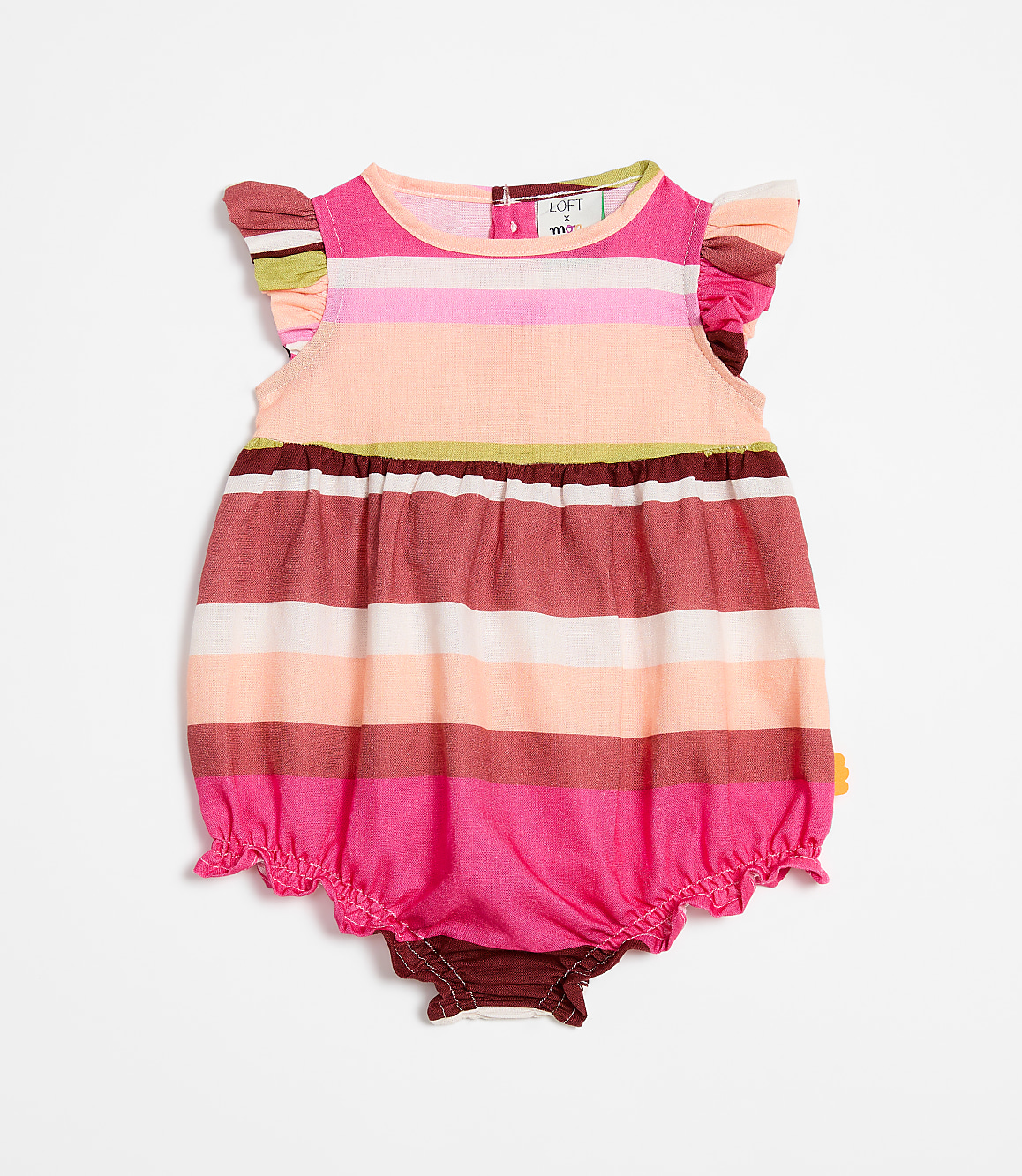 LOFT x Mon Coeur Linen Stripe Romper