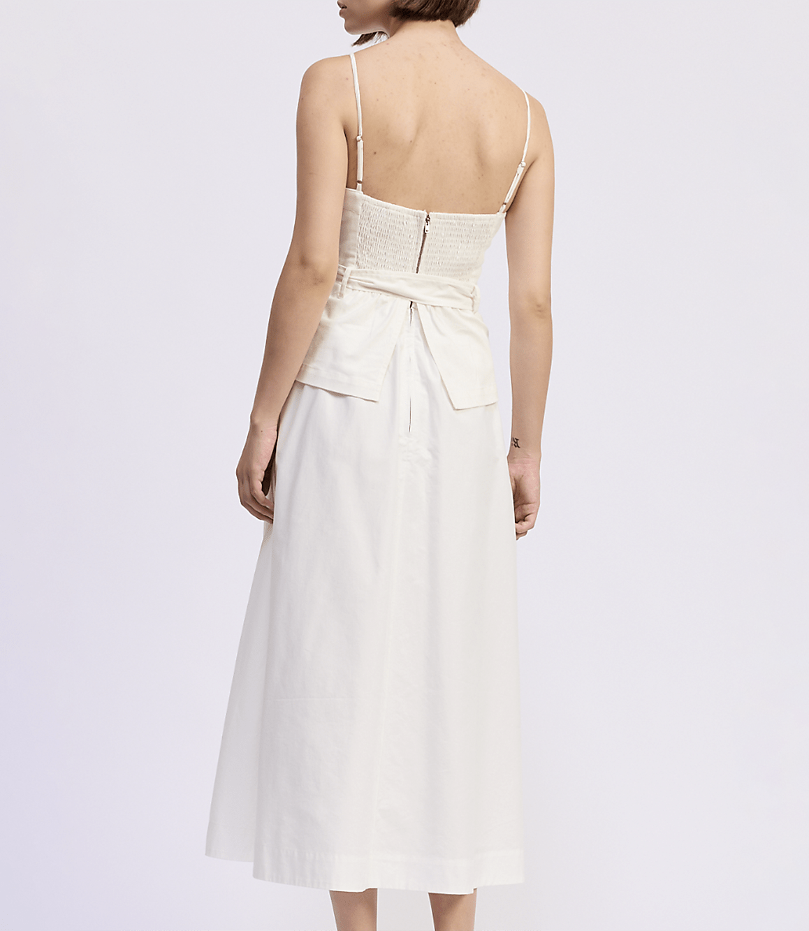 En Saison Samantha Mixed Media Midi Dress