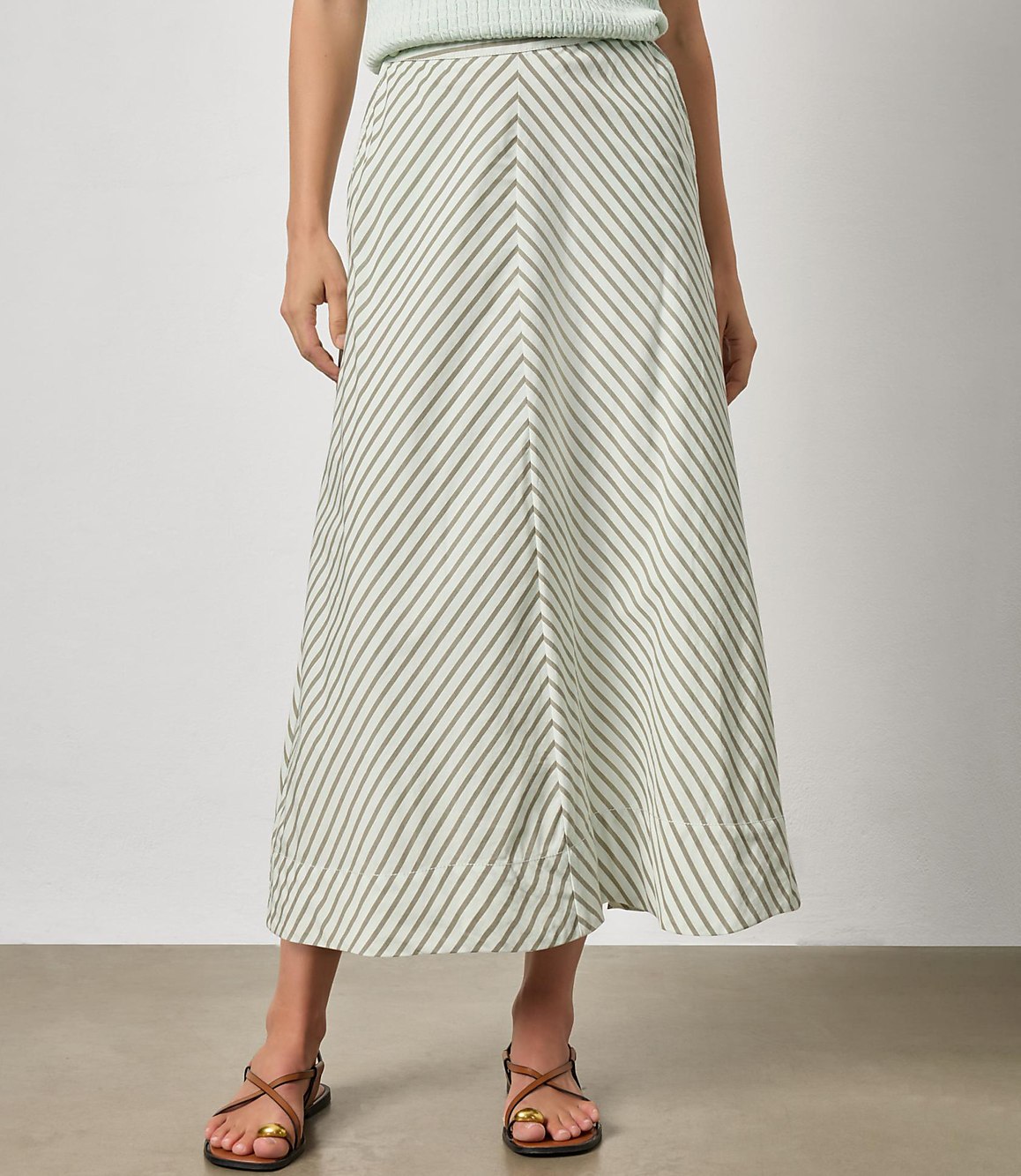 Lilla P Stripe Maxi Skirt