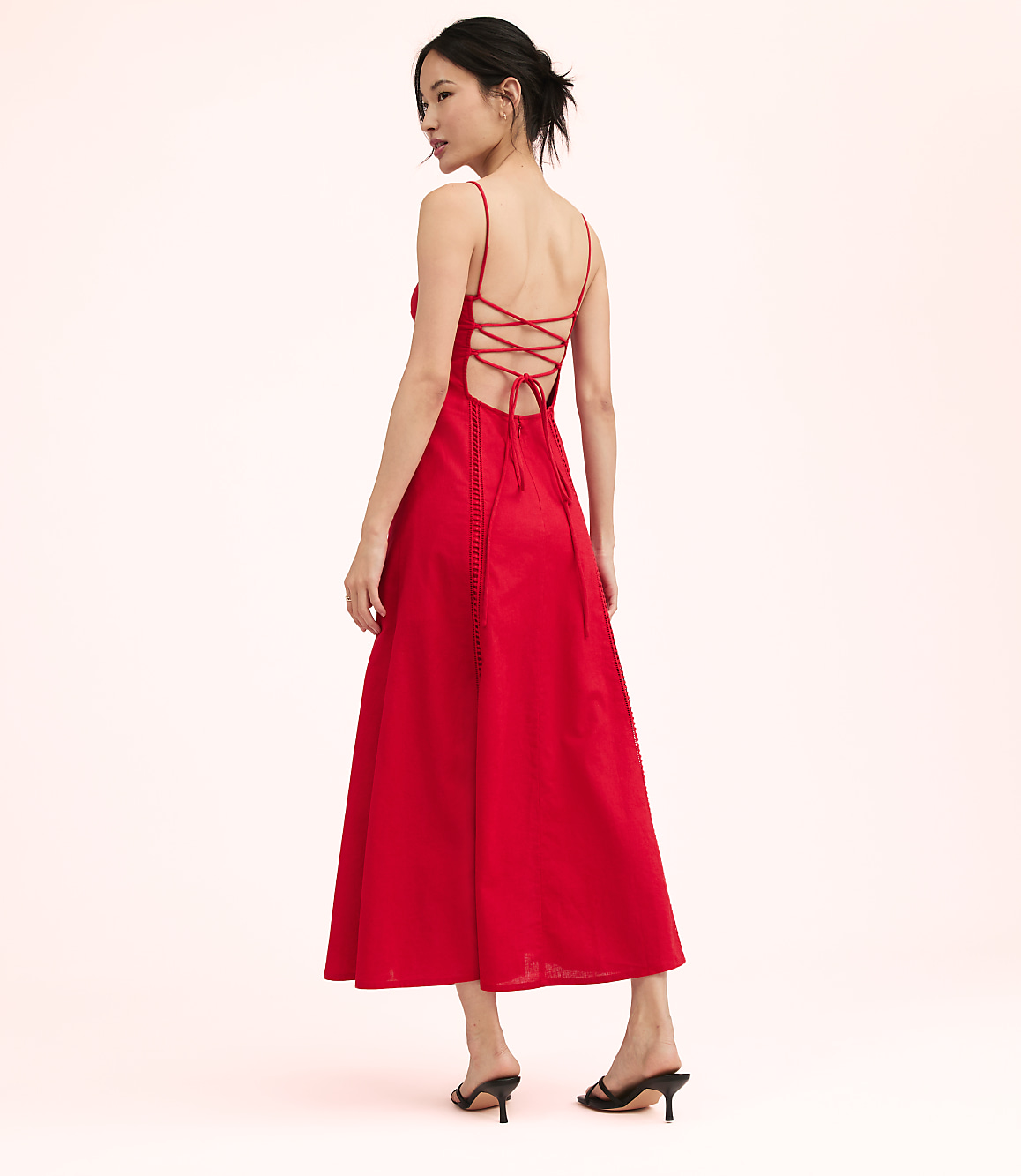 Lately Cutout Linen Cotton Maxi Dress