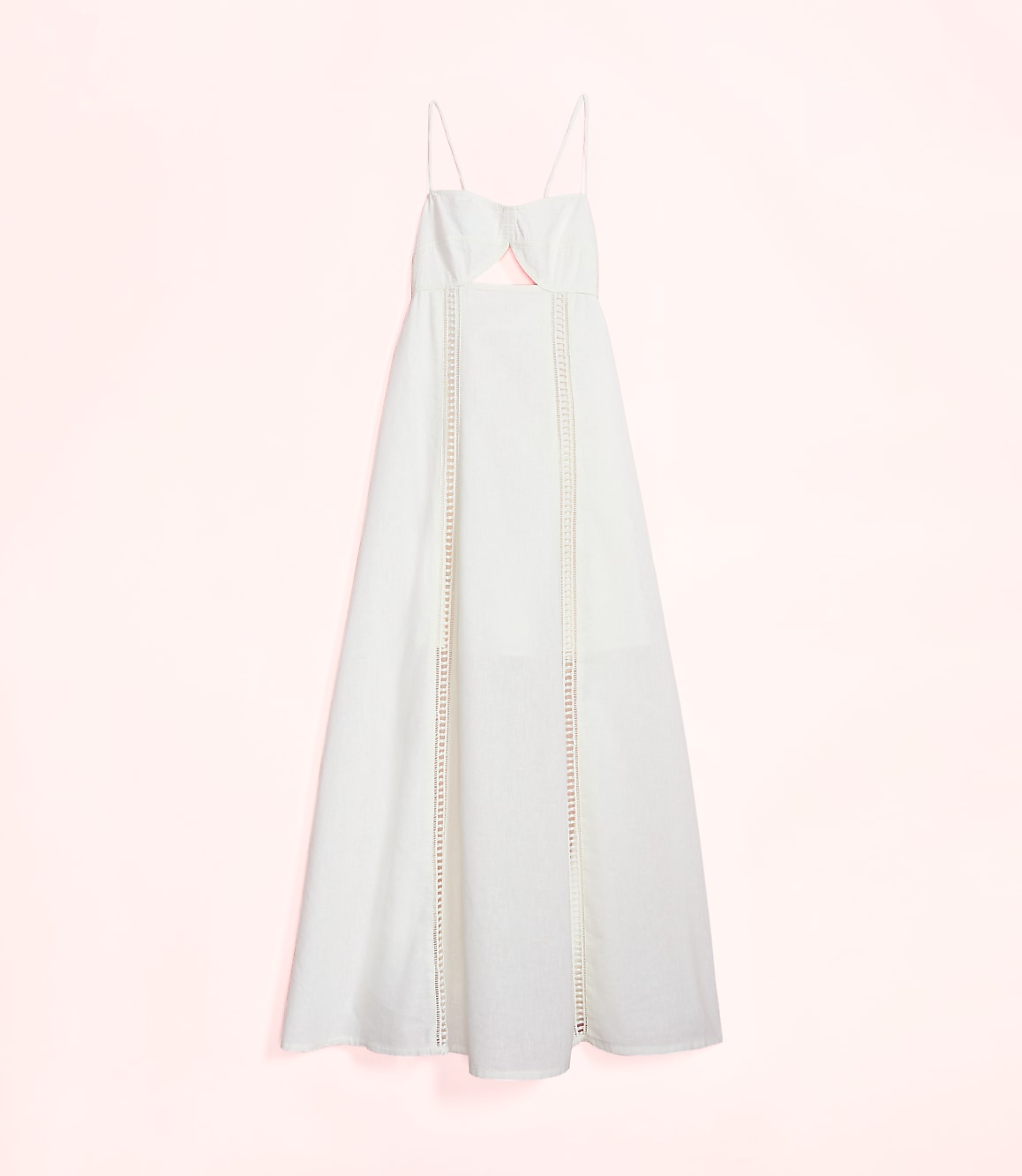 Lately Cutout Linen Cotton Maxi Dress