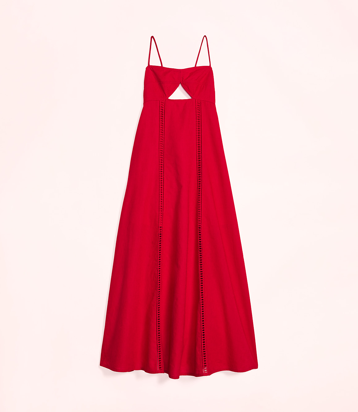 Lately Cutout Linen Cotton Maxi Dress