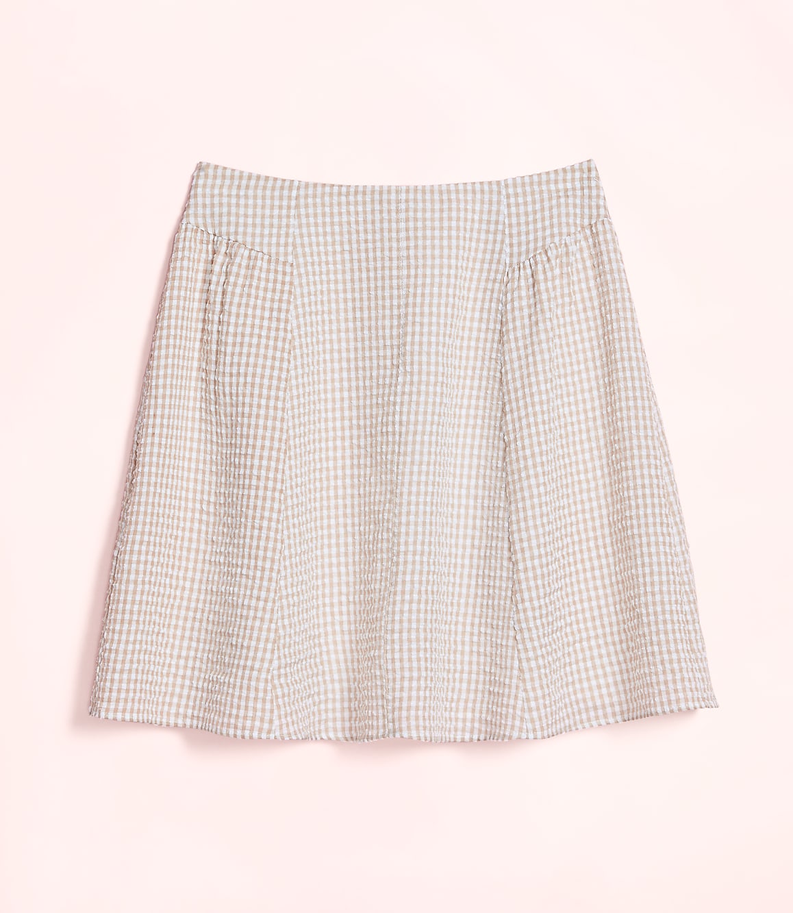 Lately Striped Seersucker Mini Skirt