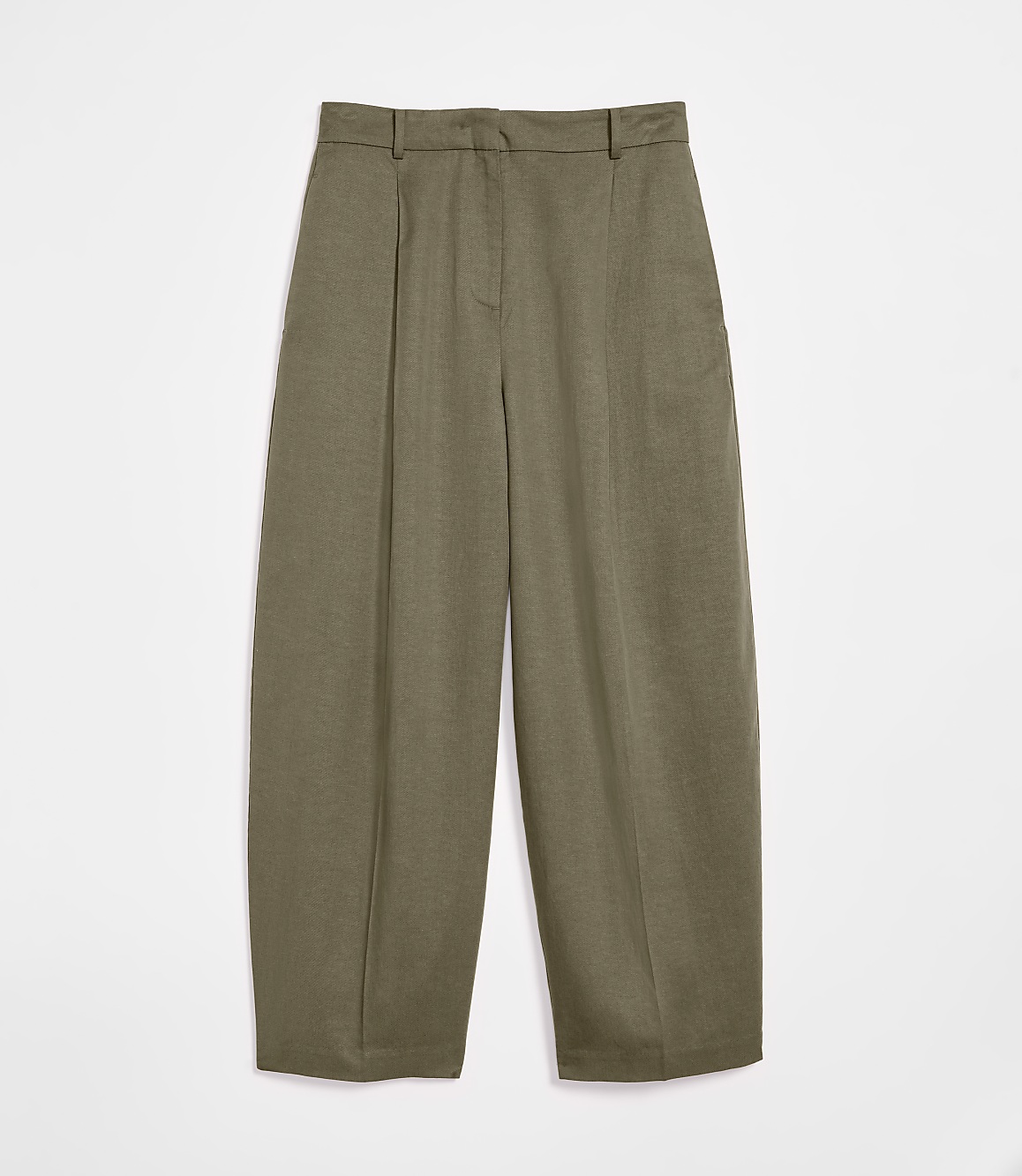 Petite LOFT Versa Pure Spun Pleated Barrel Pants