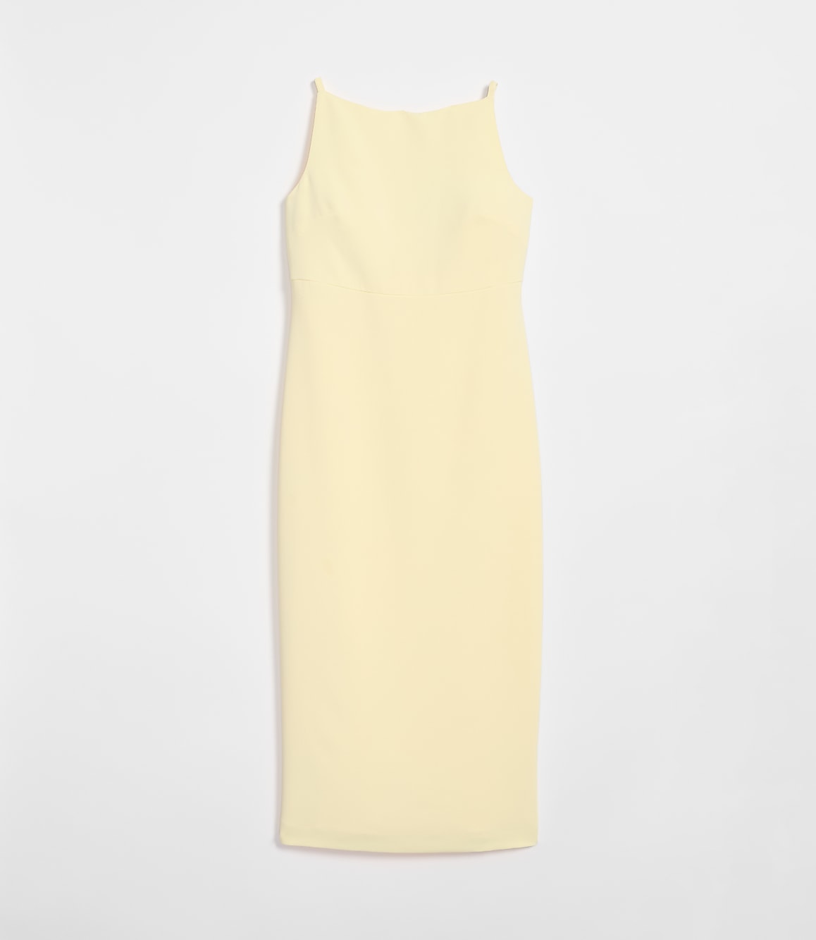 Petite LOFT Versa Crepe Drape Square Neck Midi Dress