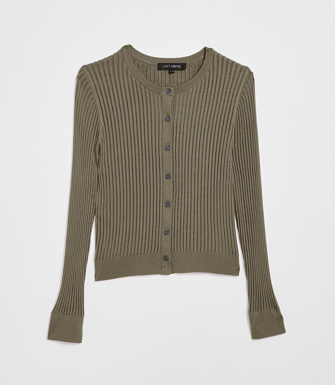 LOFT Versa Ribbed Cardigan