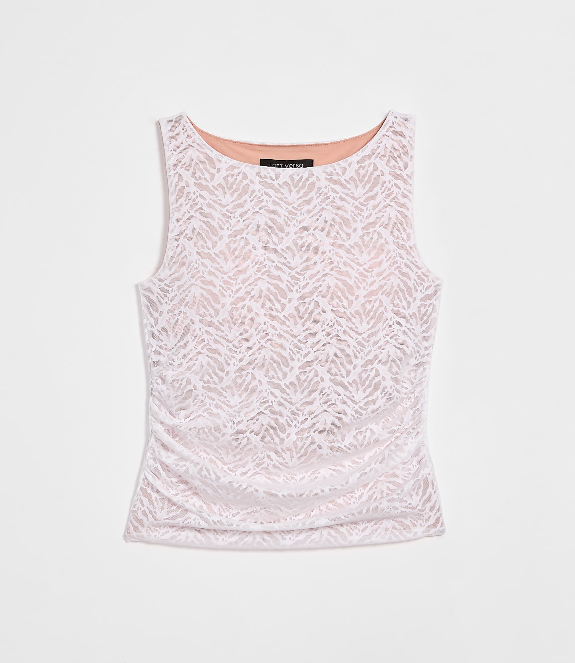LOFT Versa Animal Print Mesh Tank Top