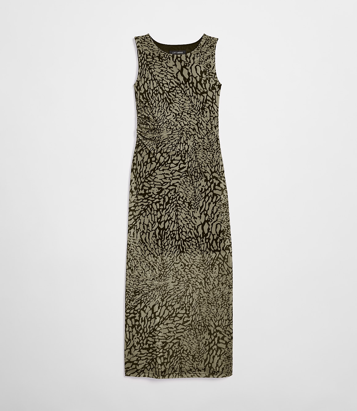 LOFT Versa Animal Print Mesh Maxi Dress