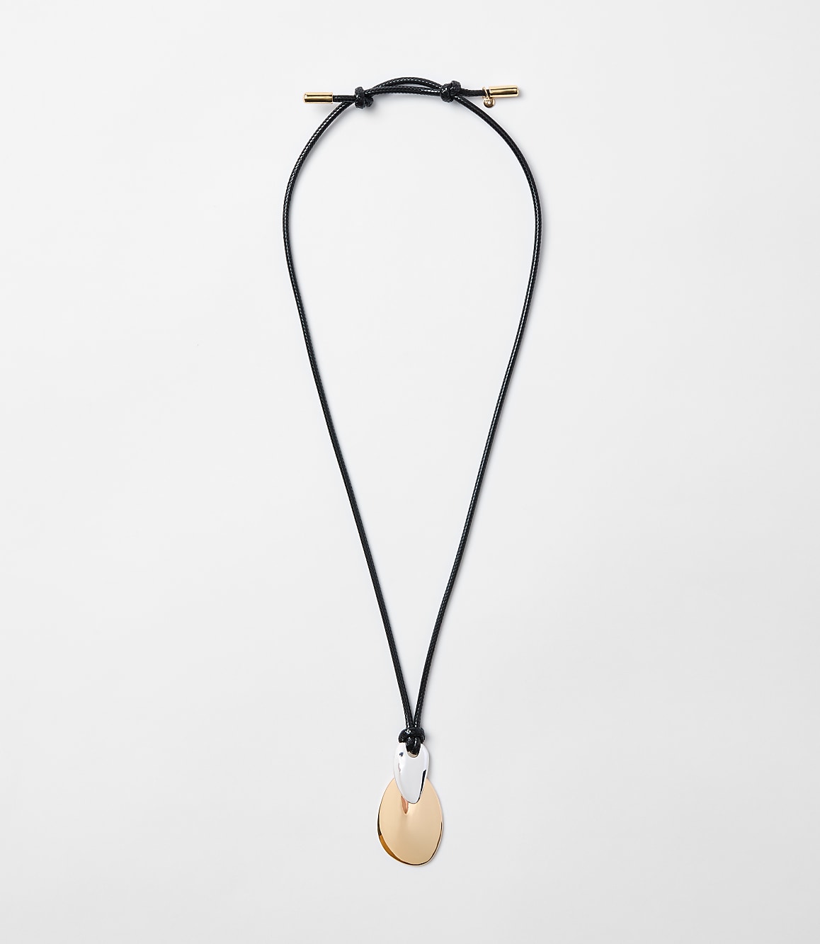 LOFT Versa Mixed Metal Cord Statement Necklace