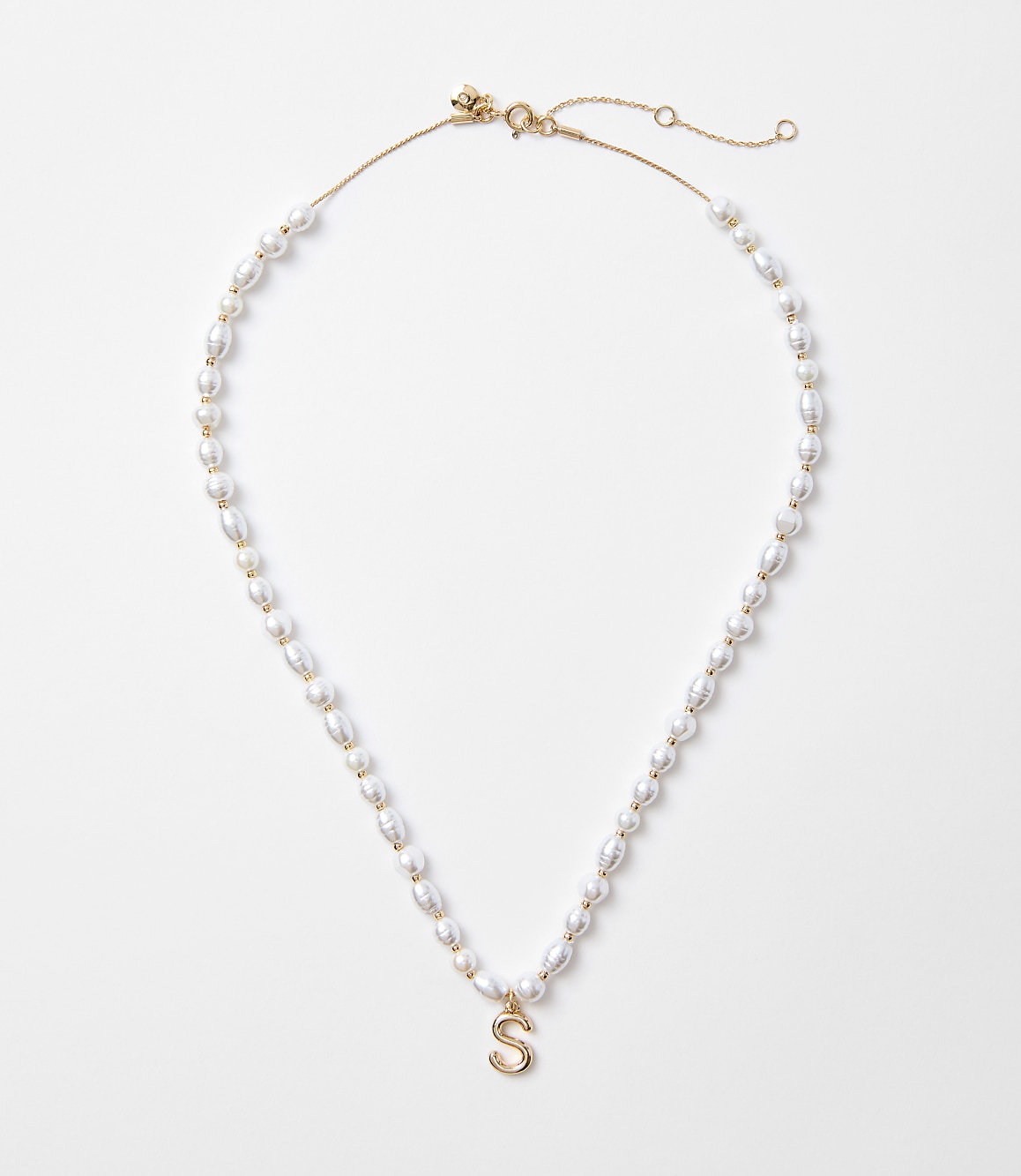 Pearlized Initial Necklace