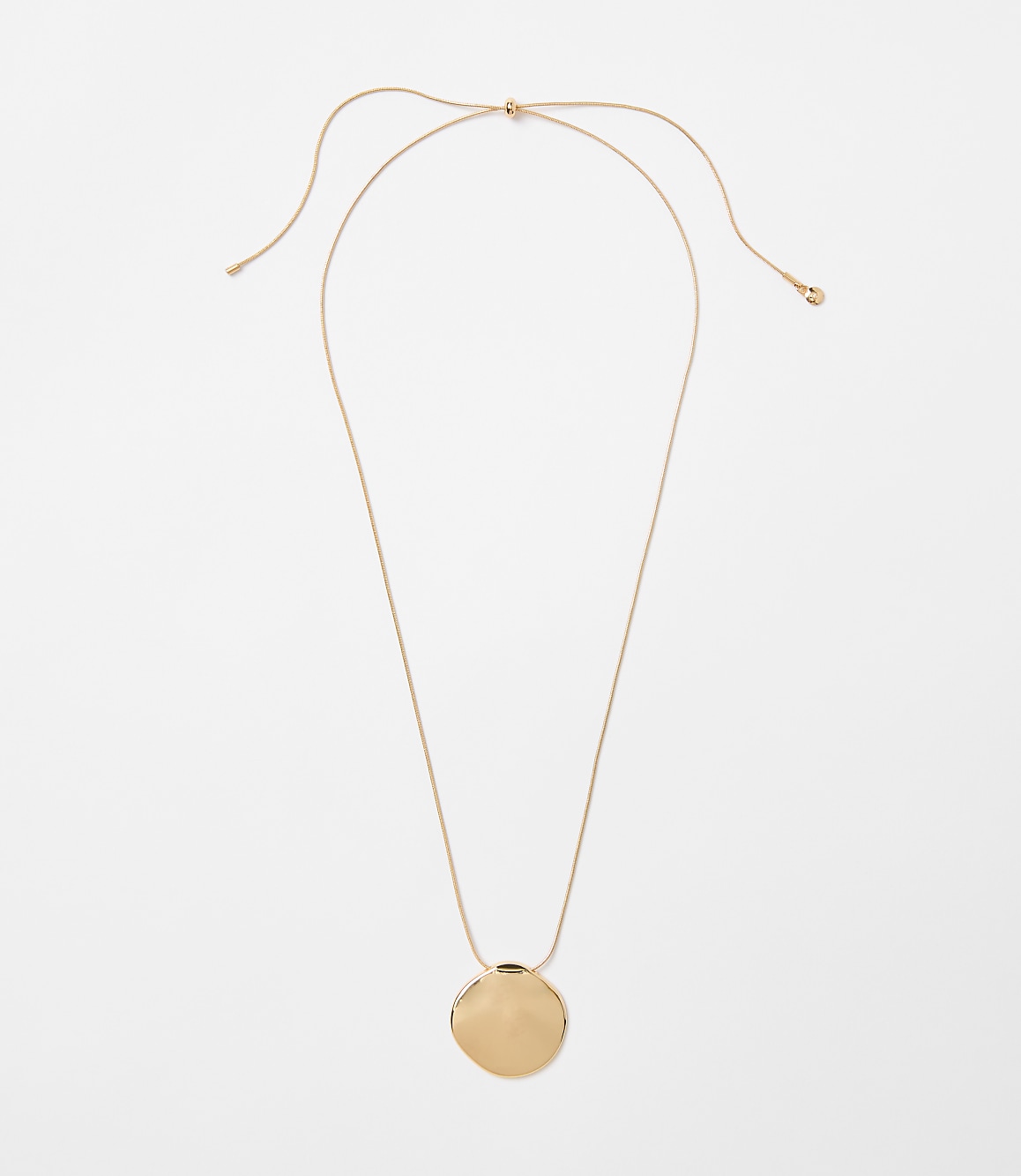 Coin Pull Tie Pendant Necklace
