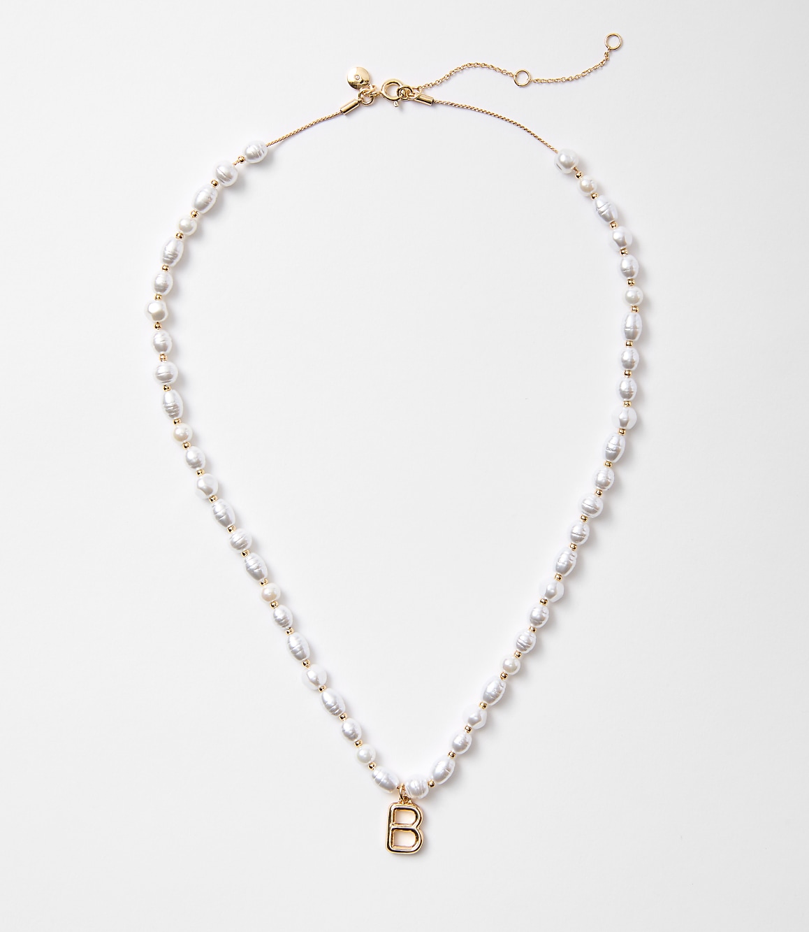 Pearlized Initial Necklace