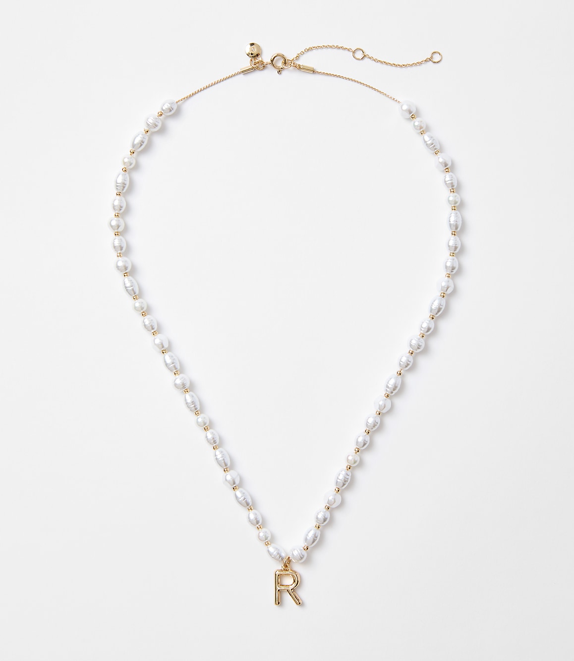 Pearlized Initial Necklace