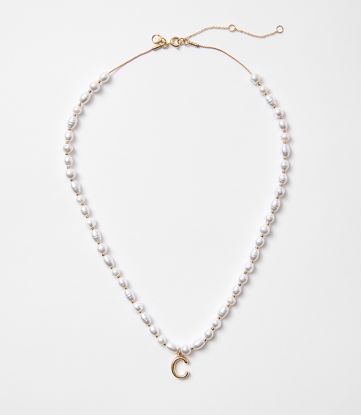 Pearlized Initial Necklace