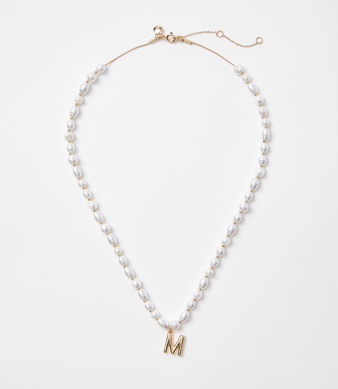 Pearlized Initial Necklace
