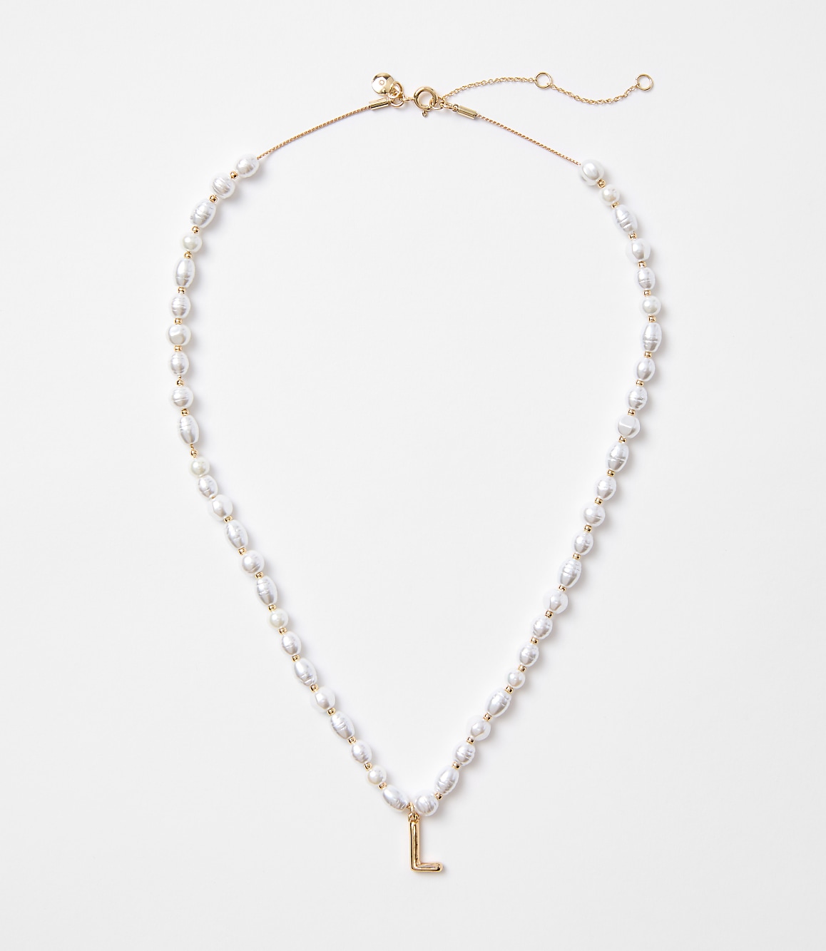 Pearlized Initial Necklace