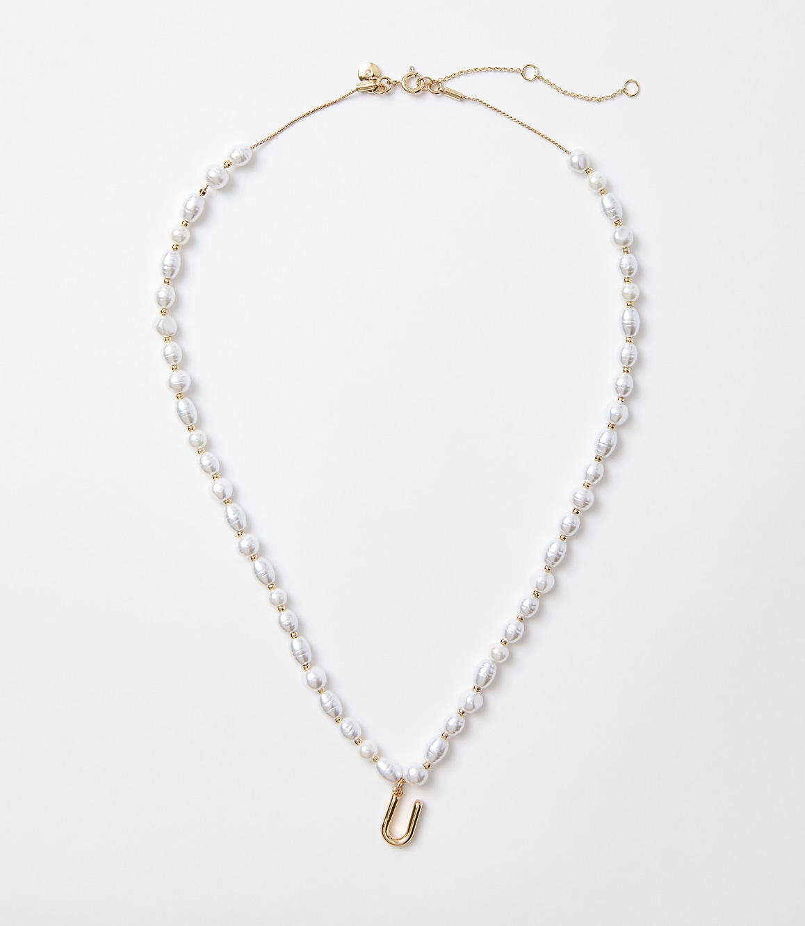 Pearlized Initial Necklace