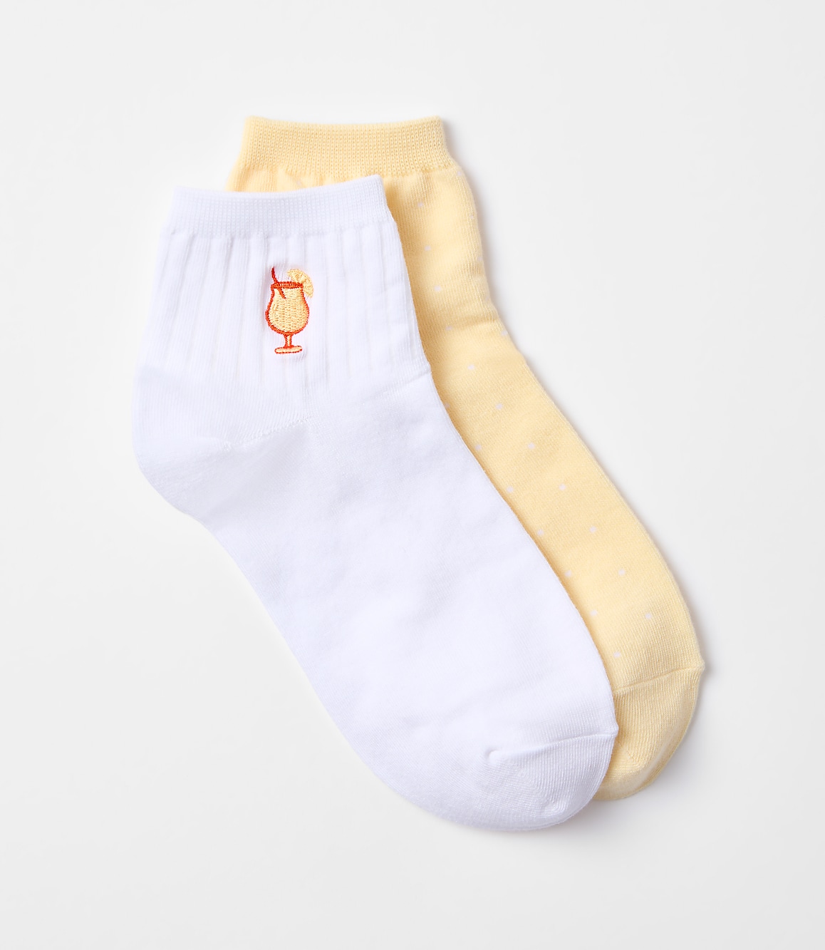 Cocktail & Dot Ankle Sock Set