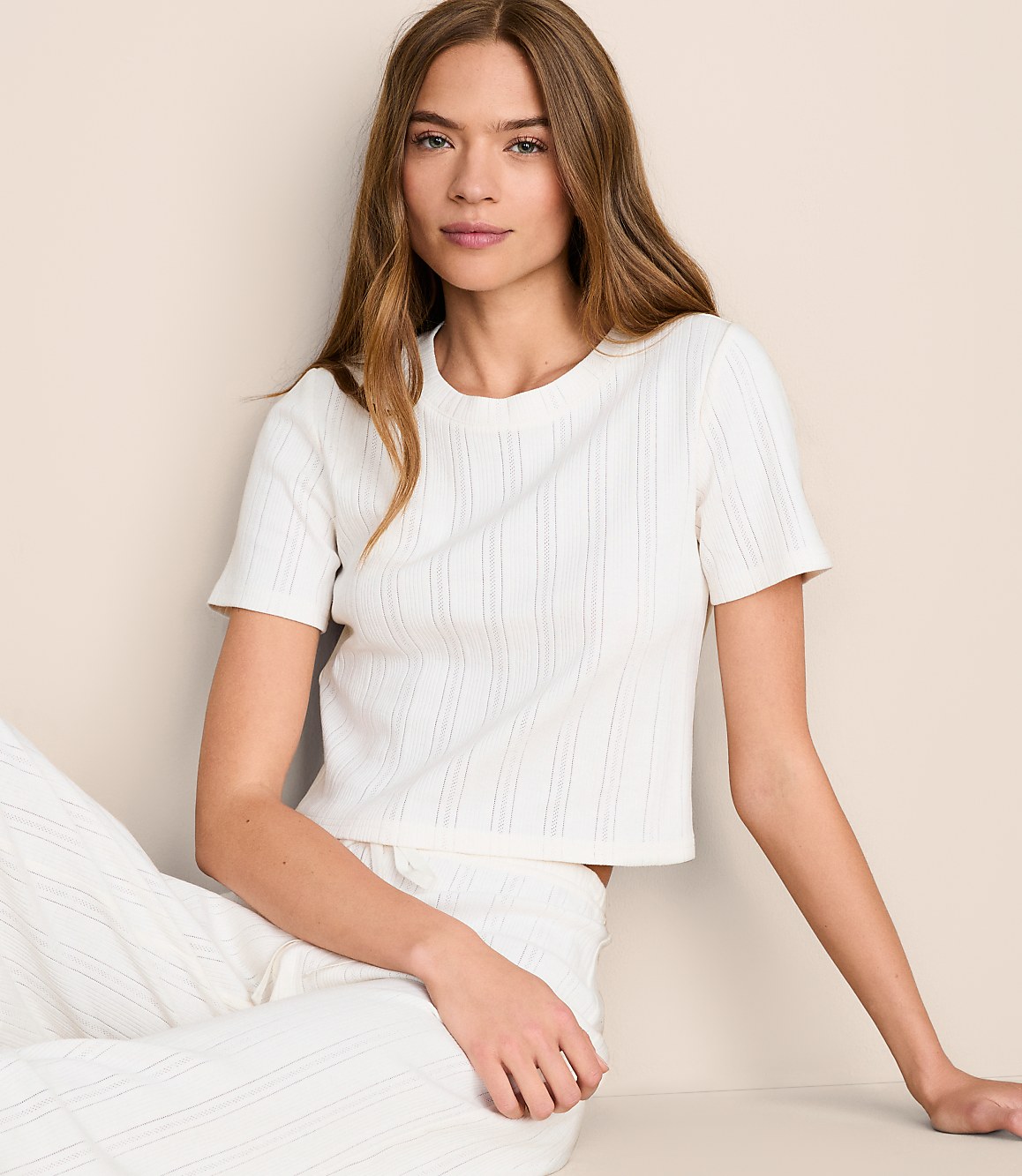 Lou & Grey Pointelle Pajama Tee