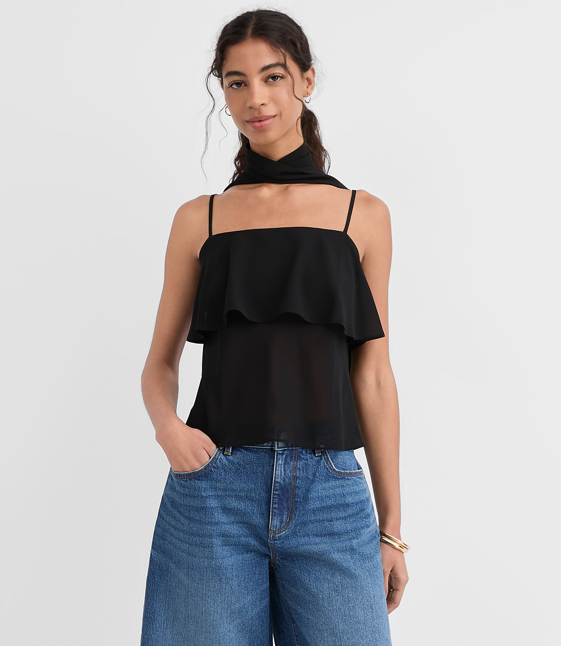 Scarf Tiered Cami