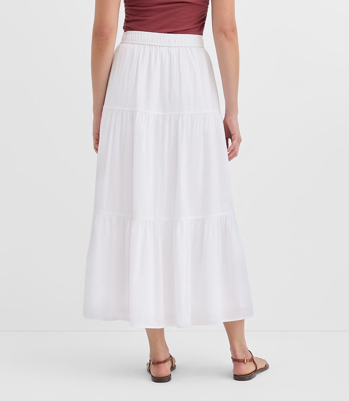 Petite Tiered Maxi Skirt