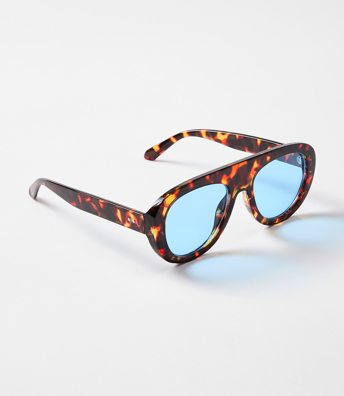 Tortoiseshell Print Shield Sunglasses