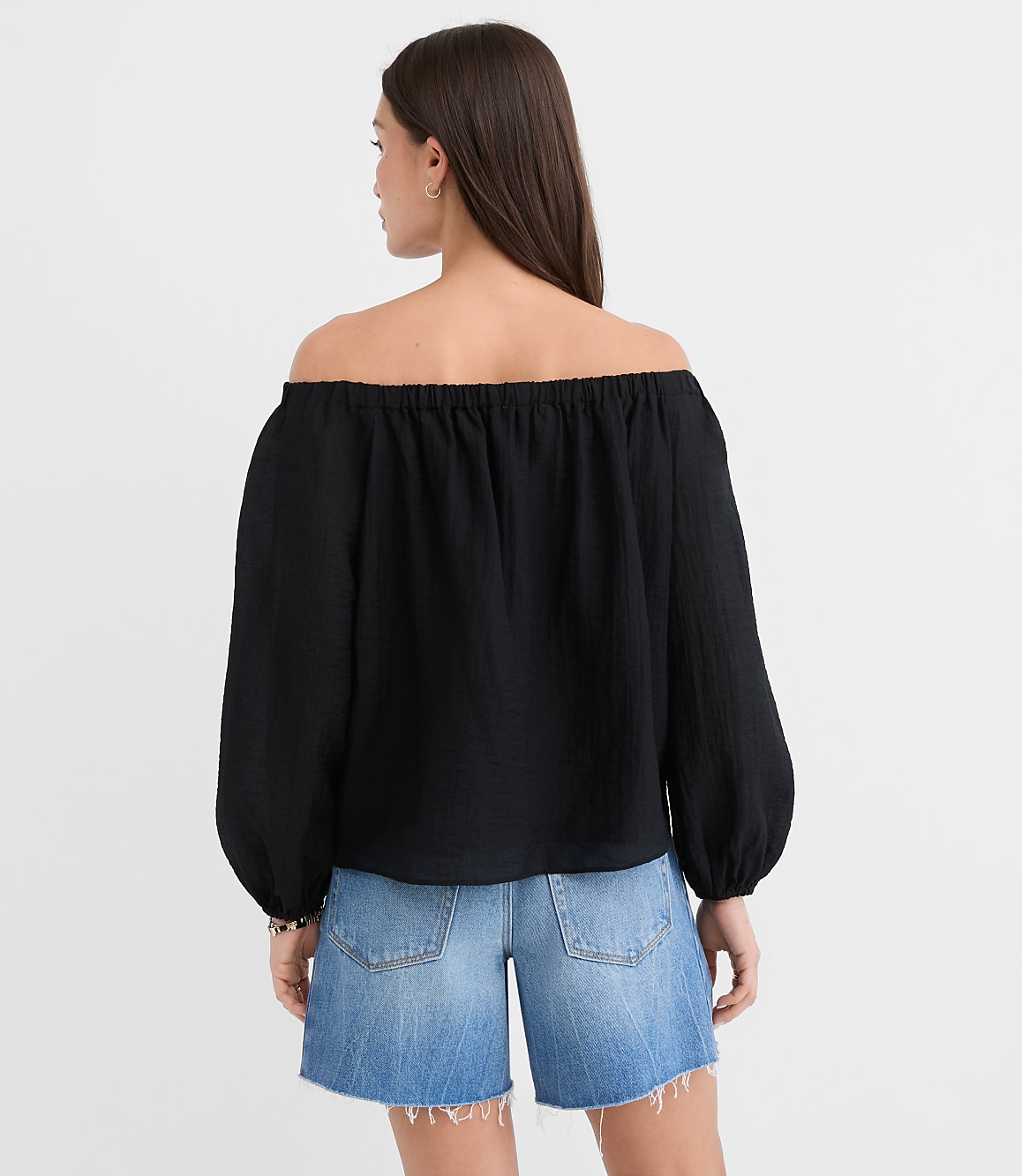 Textured Off The Shoulder Blouse