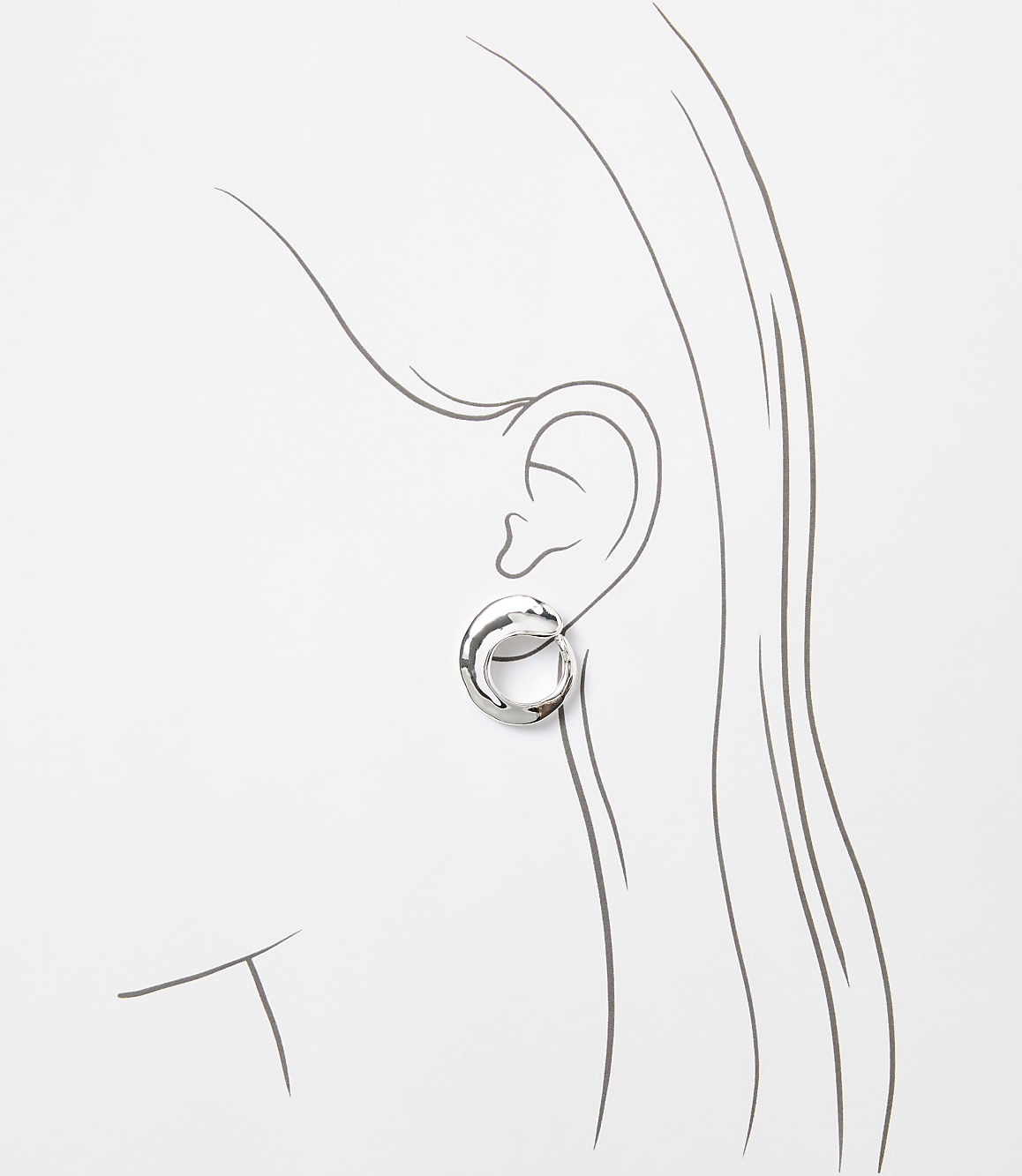 LOFT Versa Open Hoop Earrings