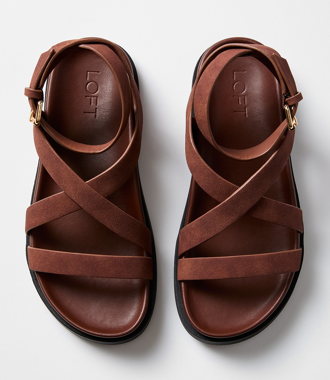 Molded Ankle Strap Sandals