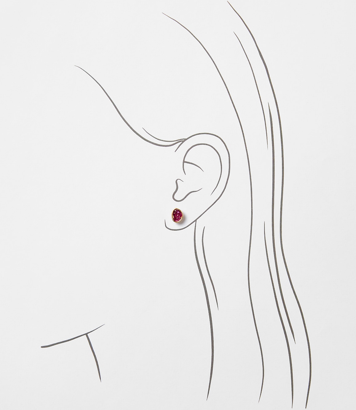 Sparkle Heart Stud Earring Set