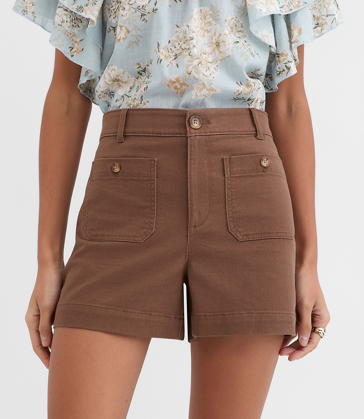 Petite Palmer Shorts in Twill
