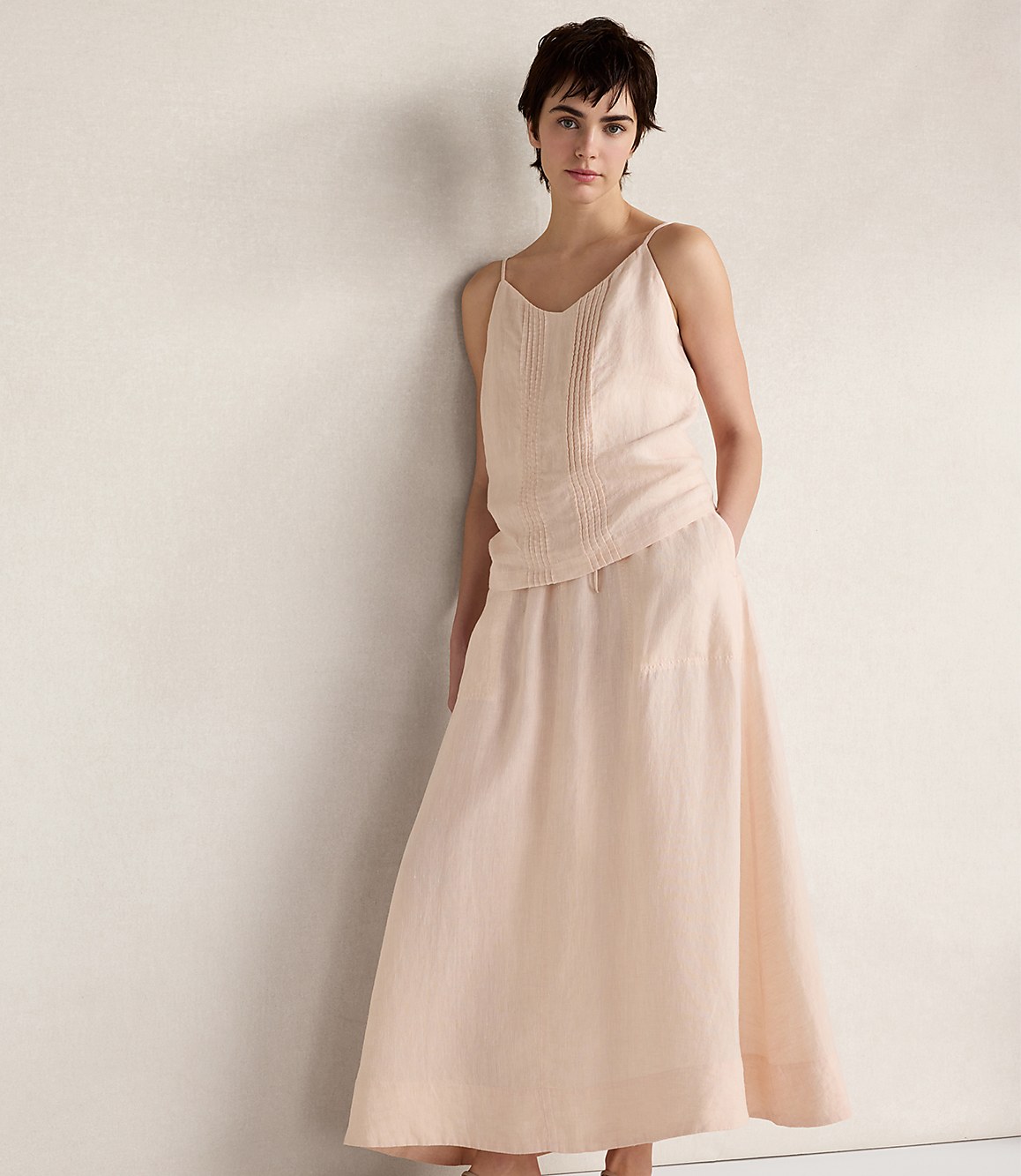 Haven Well Within Linen Pintuck Cami