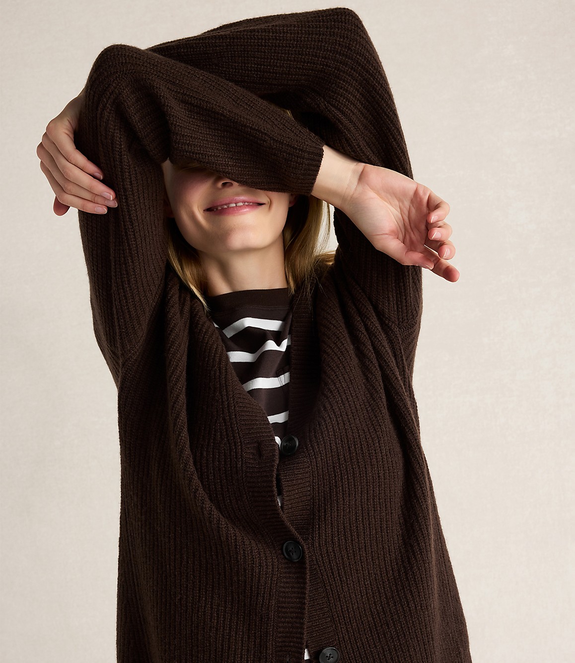 Haven Well Within Cashmere Shaker Stitch Cardigan