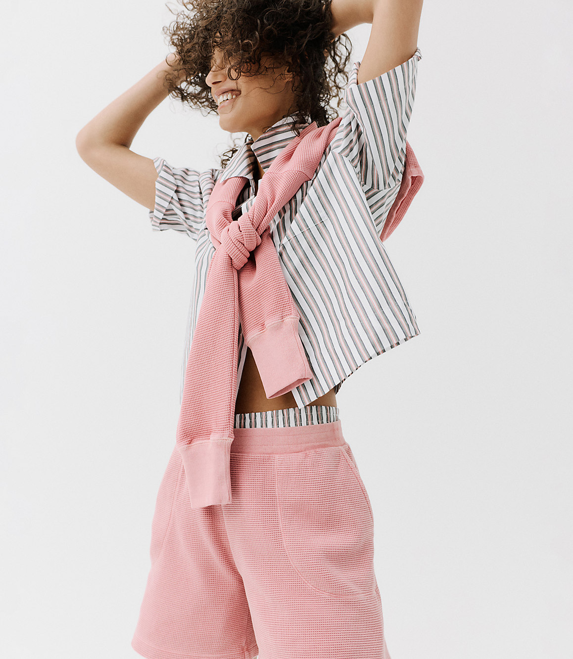Haven Well Within Organic Cotton Poplin Iris Stripe Pajama Top
