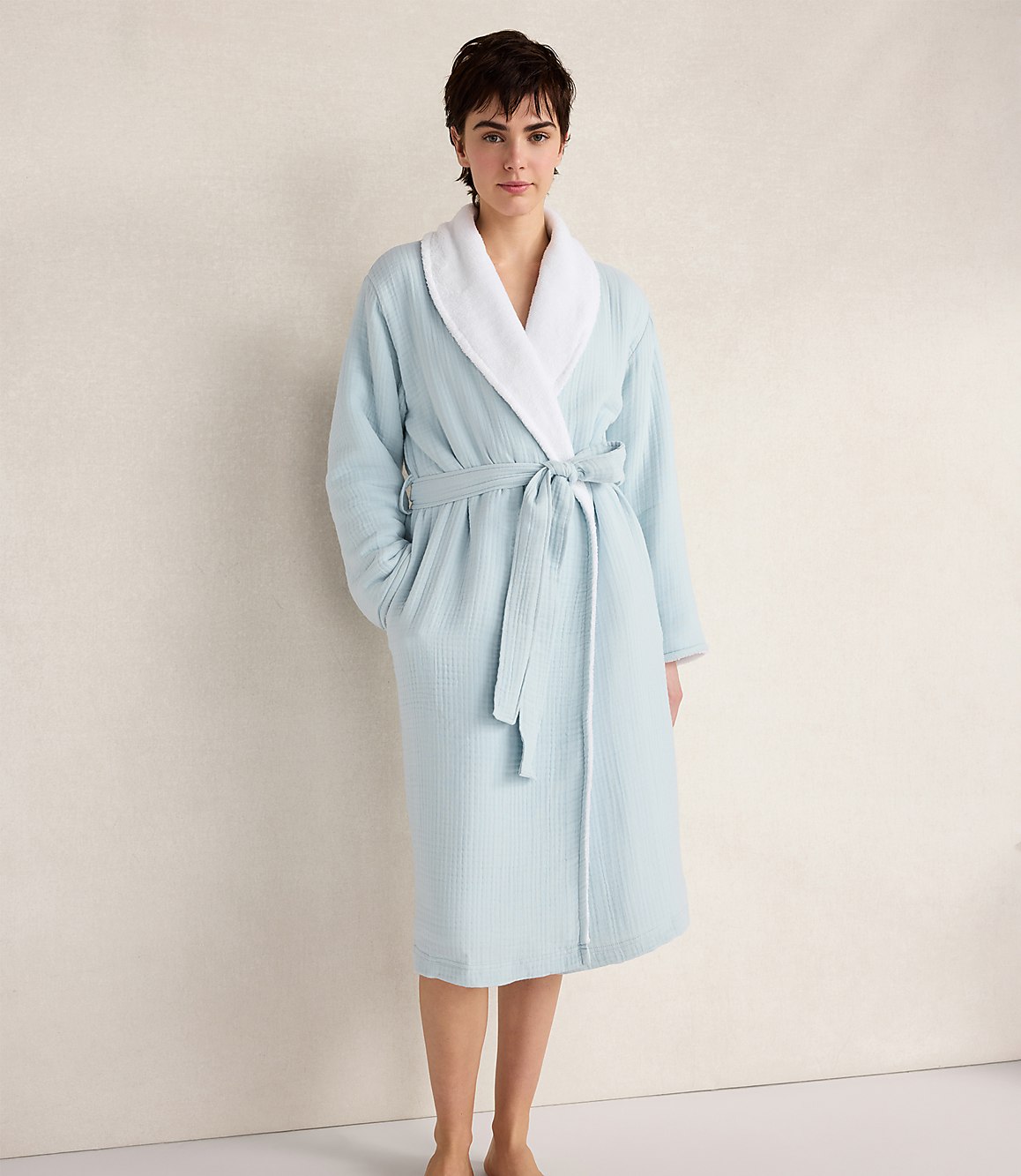 Haven Well Within Cotton Gauze Plush Robe