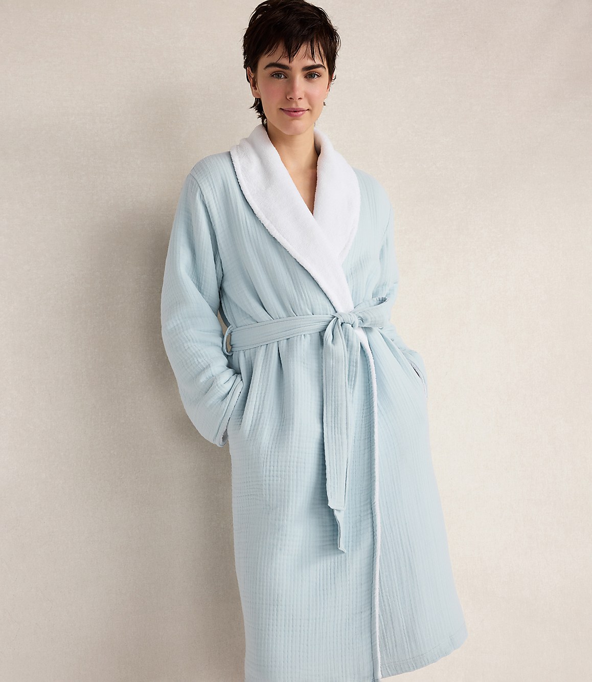 Haven Well Within Cotton Gauze Plush Robe