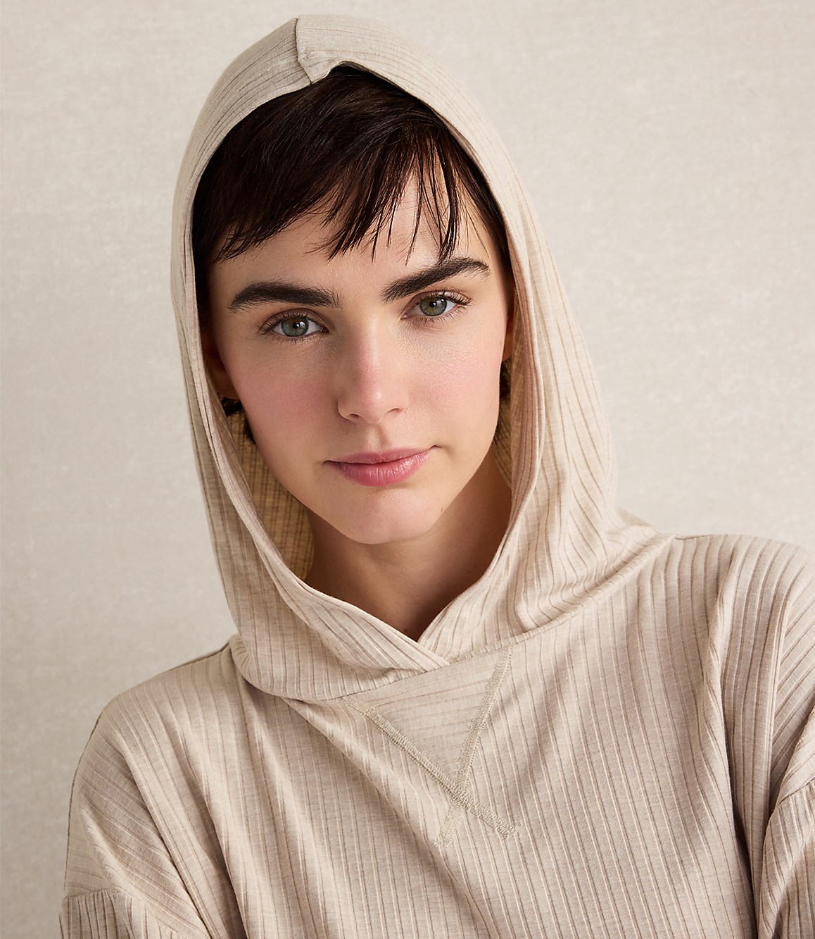 Haven Well Within Drapey Rib Knit Hoodie