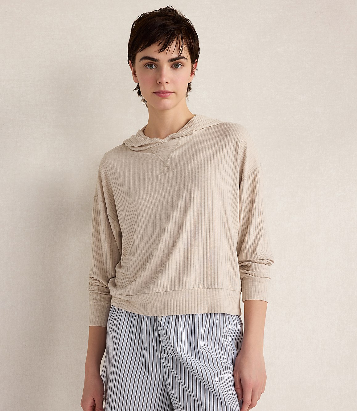 Haven Well Within Drapey Rib Knit Hoodie