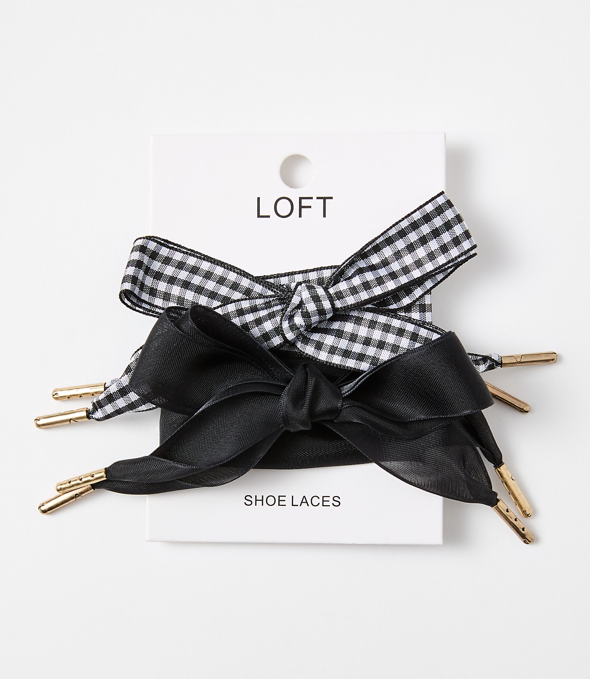 Gingham & Sheer Shoelace Set