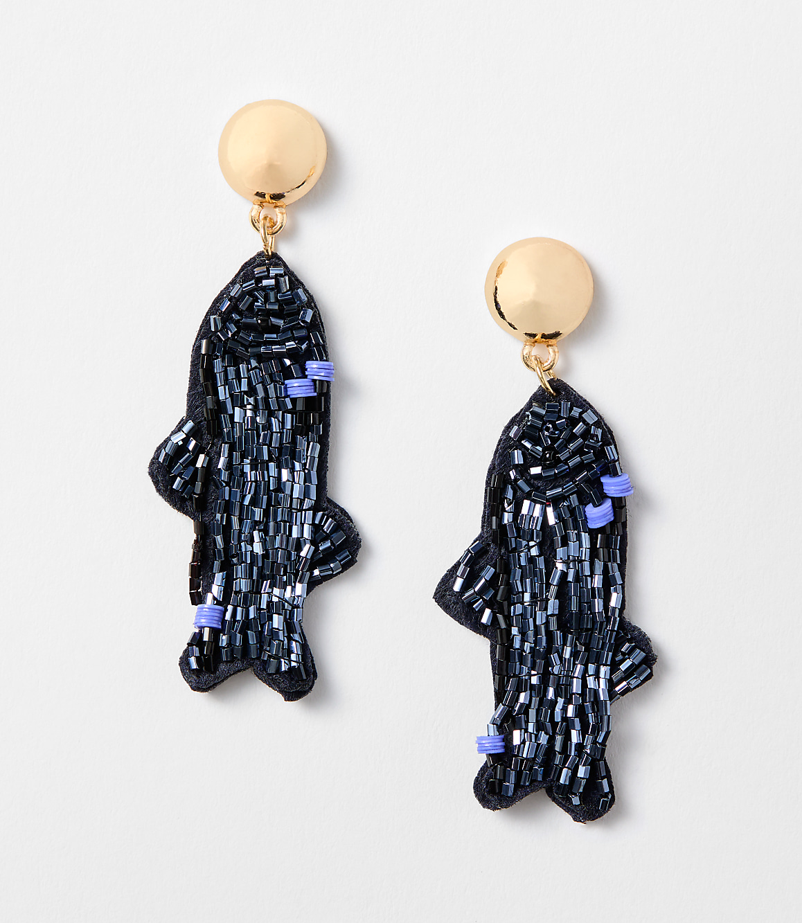 Fish Beaded Statement Earrings