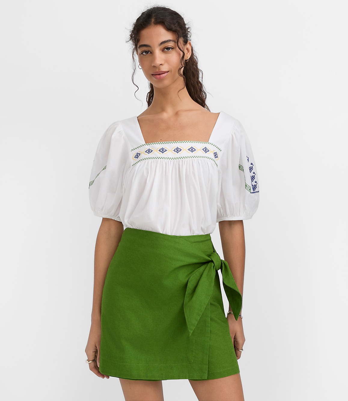 Square Neck Puff Sleeve Top