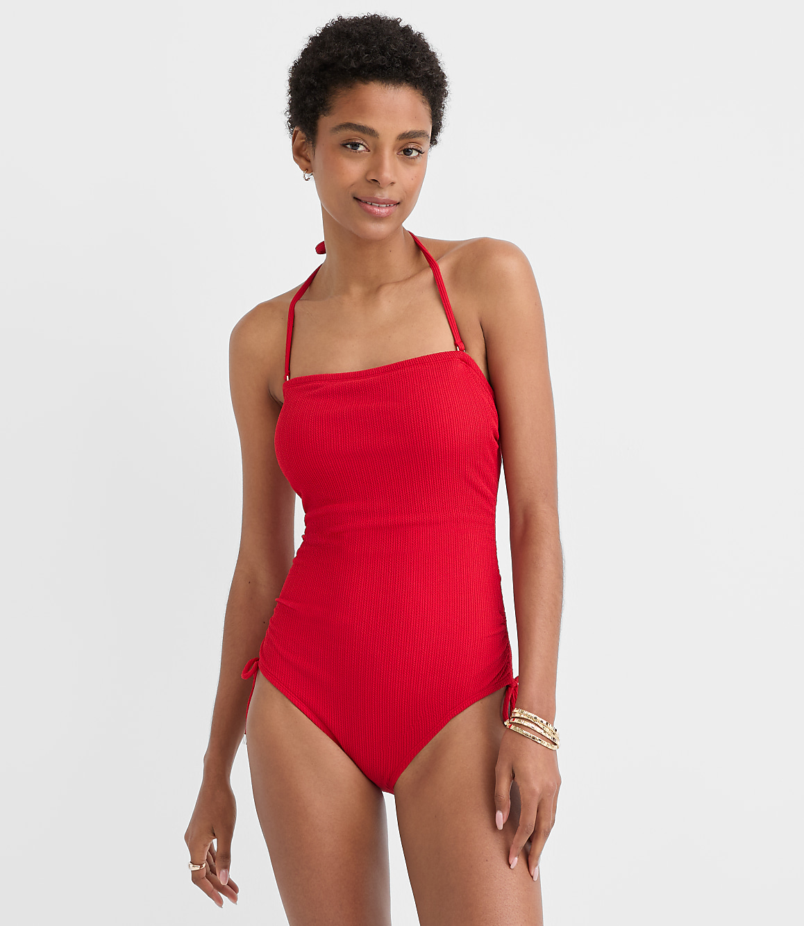 LOFT Beach Crinkle One Piece Swimsuit